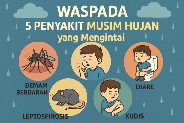 Waspada 5 Penyakit Musim Hujan yang Mengintai