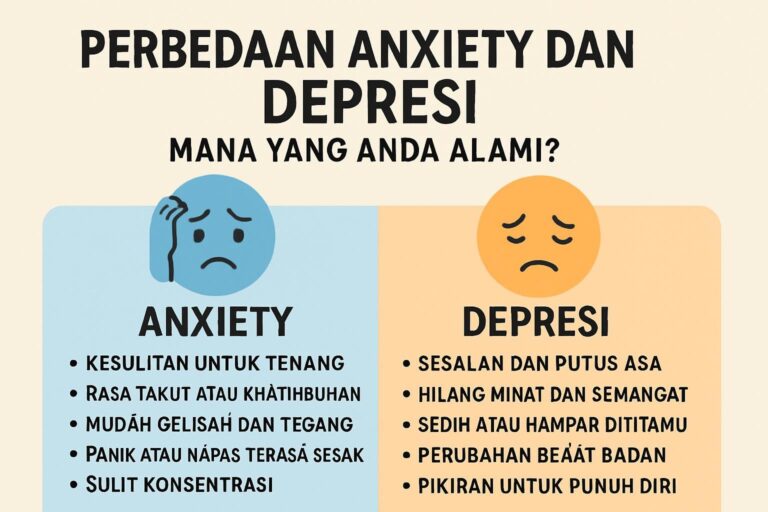 Perbedaan Anxiety dan Depresi Mana yang Anda Alami?
