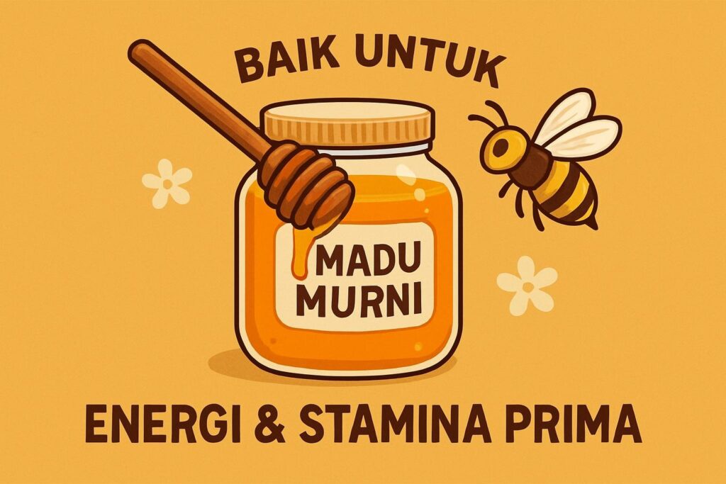 Madu Murni Baik untuk Energi & Stamina Prima