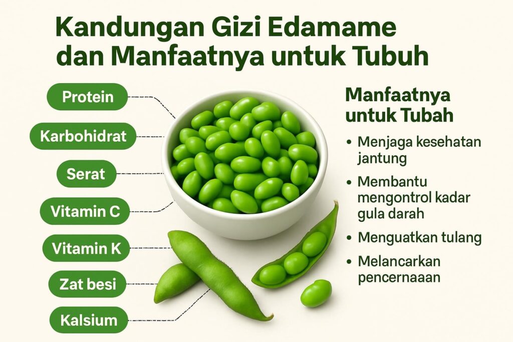 Kandungan Gizi Edamame dan Manfaatnya untuk Tubuh